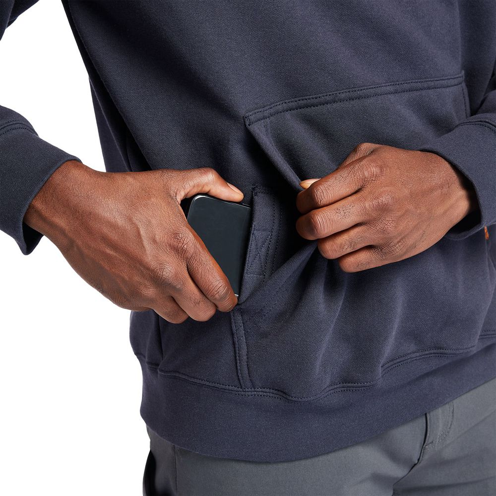 Moletom Masculino - Timberland Pro® Hood Honcho Sport Hoodie - SLOAQ8167 - Azul Marinho